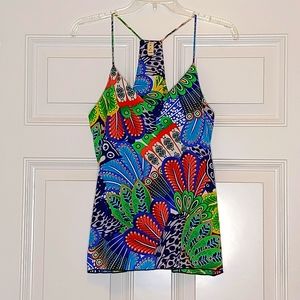 Pixi & Ivy racer back flowy feather design top